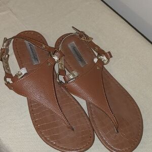 American Eagle Outfitters Tan Leather Sandals